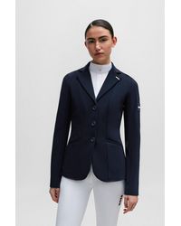 BOSS - Equestrian Show Jacket With Logo Patch - Lyst