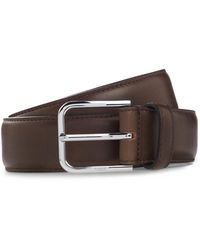 BOSS - Leather Business Belt With Polished Buckle - Lyst