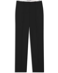 BOSS - Broek Met Rechte Pijpen Van Scheerwol - Lyst
