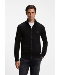 BOSS - Knitted Jacket - Lyst