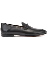hugo boss loafers black
