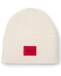 HUGO - All-Gender Logo Beanie Hat - Lyst