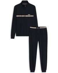 BOSS - Stretch-Cotton Pyjama Set - Lyst
