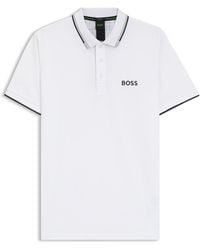 BOSS - Active Paddy Regular-Fit Poloshirt Aus Schnell Trocknendem Stretch-Piqué - Lyst