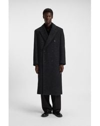 HUGO - Double-Breasted Relaxed-Fit Coat With Wool And Alpaca - Lyst
