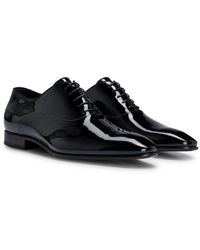 BOSS - Leather Oxford Shoes With Leather Lining - Lyst