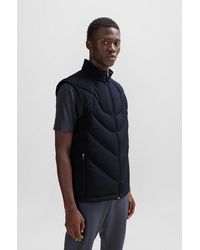 BOSS - Water-repellent Regular-fit Gilet With Down Filling - Lyst