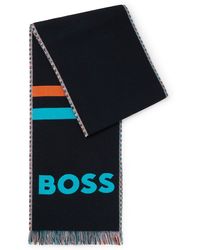 BOSS - X Nfl Logo Scarf With Miami Dolphins Branding - Lyst
