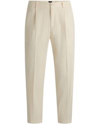BOSS - Tapered-Fit Hose Aus Stretch-Twill - Lyst