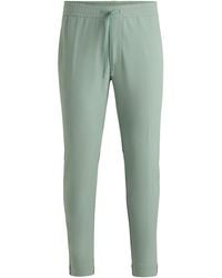 BOSS - Tapered-Fit Hose Aus Wasserabweisendem Stretch-Gewebe - Lyst
