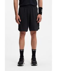 BOSS - Active Stretch-Fabric Shorts With Mesh Pocket Bags - Lyst