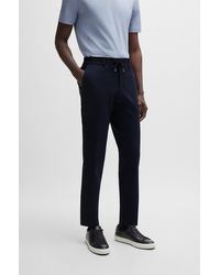 BOSS - Slim-fit Trousers In Stretch Jersey - Lyst