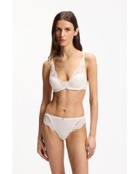 BOSS - Lace Briefs With Mesh Pleating Details - Lyst