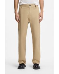 HUGO - Straight-Fit Trousers - Lyst