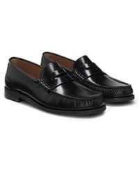 BOSS - Penny-Trim Loafers - Lyst