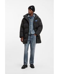 HUGO - Longline Padded Coat With A Water-Repellent Finish - Lyst