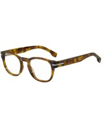 BOSS - Havana-Acetate Optical Frames With Signature-Tone Detail - Lyst