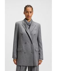 BOSS - Regular-Fit Long-Length Blazer - Lyst