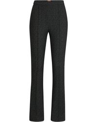 BOSS - Slim-Fit Hose aus Stretch-Jersey mit hoher Bundhöhe - Lyst