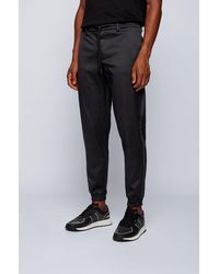 black hugo boss tracksuit bottoms