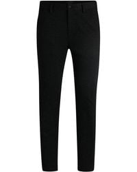 BOSS - Slim-Fit Hose Aus Meliertem Stretch-Jersey - Lyst