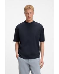 BOSS - Relaxed-Fit Cotton T-Shirt With Embroidered Logo - Lyst