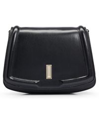 BOSS - Leather Saddle Bag With Branded Hardware - Lyst