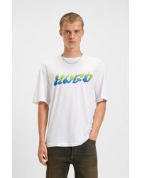 HUGO - White Men's T-shirts Size M - Lyst