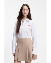 HUGO - Relaxed-Fit Blouse - Lyst