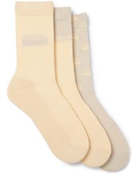 HUGO - Dreier-Pack Kurze Socken Mit Split-Logos - Lyst