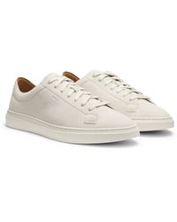 BOSS - Suede Trainers With Emed Logo - Lyst