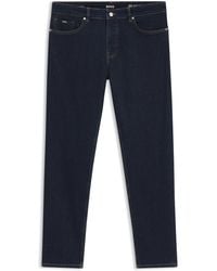 BOSS - Regular-Fit Maine-Jeans Van Comfortabel Blauw Stretchdenim - Lyst