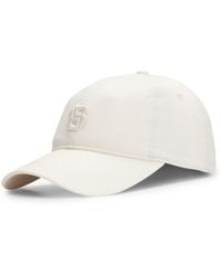 BOSS - Cotton Cap With Embroidered Double B Monogram - Lyst