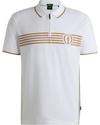 BOSS - The Open Polo Shirt With Special Artwork - Lyst