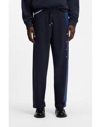 HUGO - Relaxed-Fit Tracksuit Bottoms - Lyst