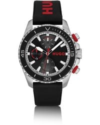 HUGO - Dial Watch With Branded Silicone Strap - Lyst