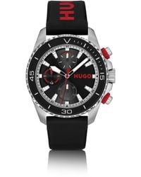 HUGO - Dial Watch With Branded Silicone Strap - Lyst
