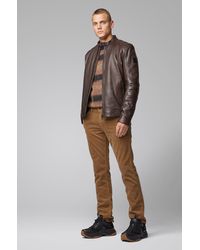 BOSS by HUGO BOSS Leather jackets for Men - Up to 60% off at Lyst.ca