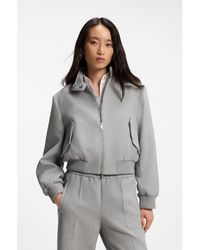 BOSS - Regular-Fit Bomber Jacket - Lyst