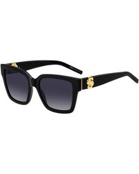 BOSS - Acetate Sunglasses With-Tone Double B Monograms - Lyst