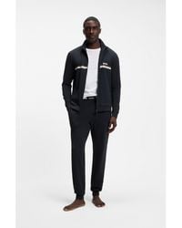 BOSS - Stretch-Cotton Tracksuit Set With Logo And Signature Stripe - Lyst