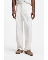 BOSS - Relaxed-Fit Trousers - Lyst