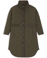 BOSS - Equestrian Quilted Coat - Lyst