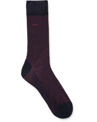 BOSS - Regular-length Socks With Pattern And Logo - Lyst
