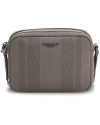 BOSS - X Aston Martin Knitted Crossbody Bag With Suede Trims - Lyst