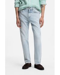 BOSS - Straight-Fit Jeans - Lyst