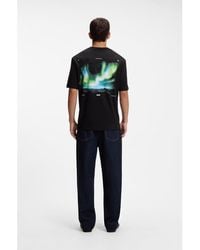 HUGO - Cotton T-Shirt With Graphic Print - Lyst