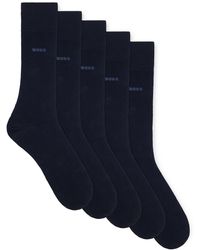 BOSS - Mittelhohe Socken aus Baumwoll-Mix im Fünfer-Pack - Lyst