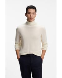 BOSS - Rollneck Sweater - Lyst