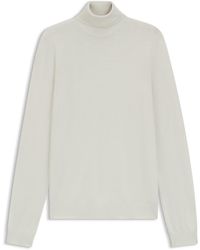 HUGO - Pull Regular À Col Roulé En Laine Vierge - Lyst